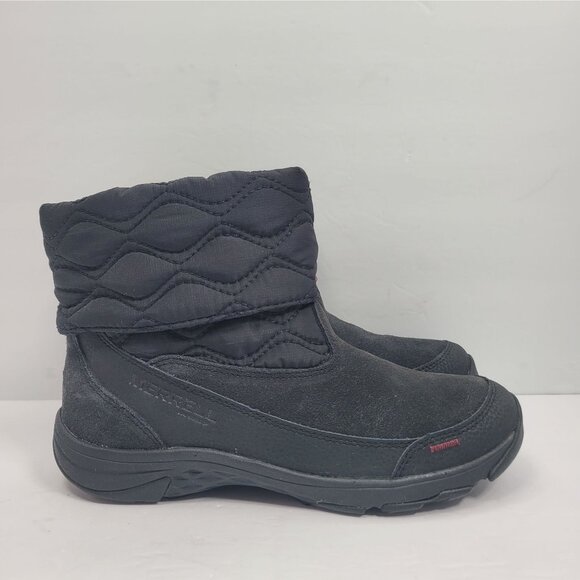 Merrell Shoes - Merrell Approach 3 Bluff Women's Black Quilted Boots J004836 US Size 7.5